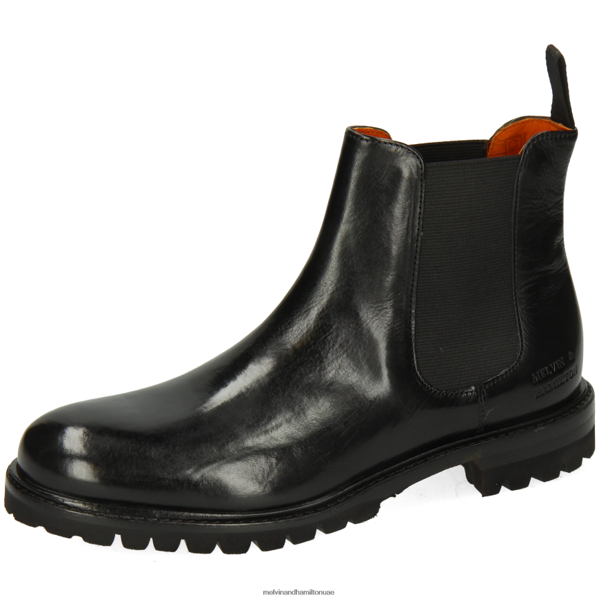 ريجين 8 أسود Melvin & Hamilton نحيف جزمة الكاحل 42XF2X828