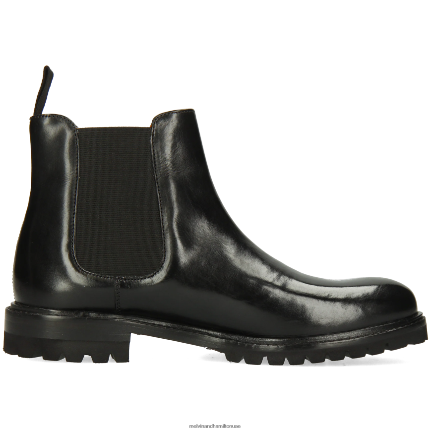 ريجين 8 أسود Melvin & Hamilton نحيف جزمة الكاحل 42XF2X828