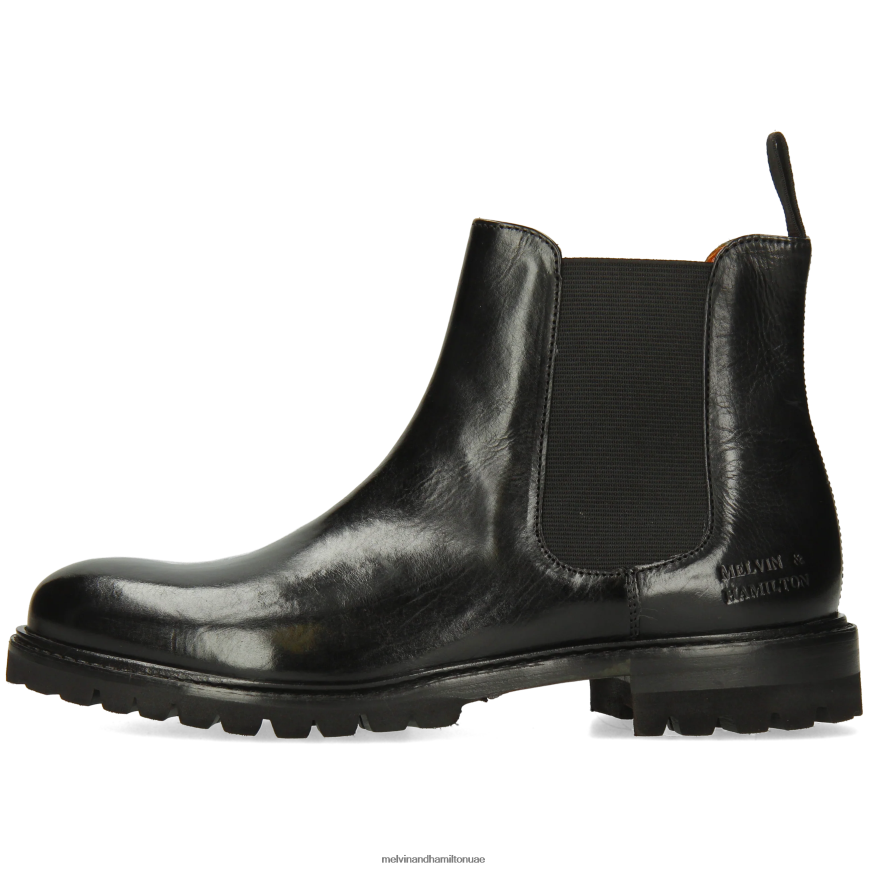 ريجين 8 أسود Melvin & Hamilton نحيف جزمة الكاحل 42XF2X828