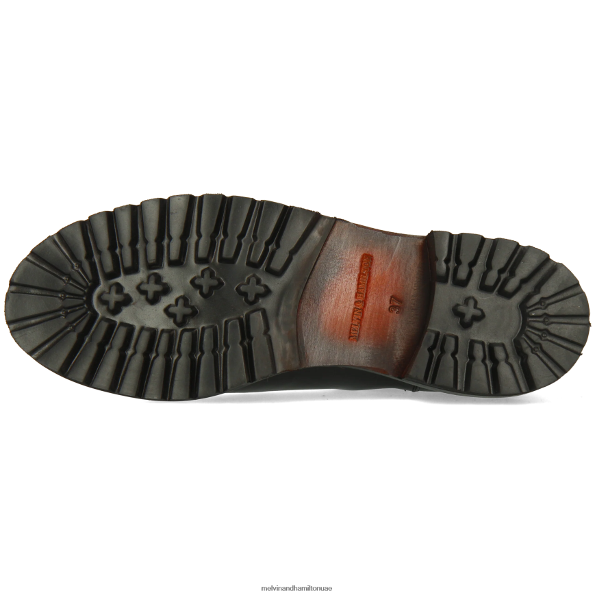 ريجين 8 أسود Melvin & Hamilton نحيف جزمة الكاحل 42XF2X828