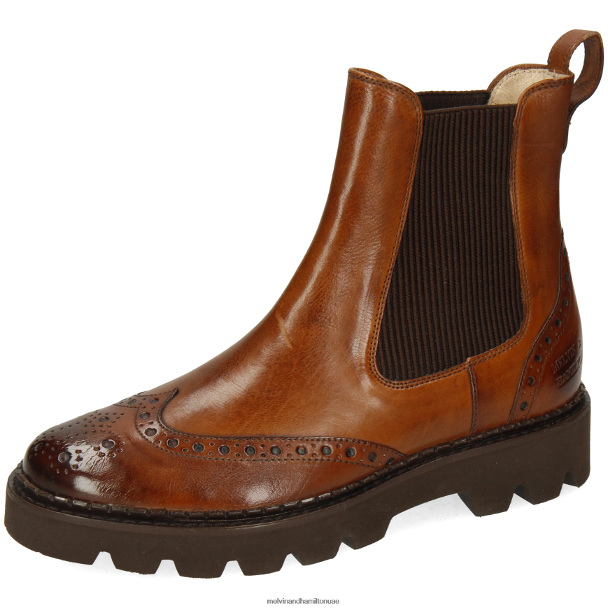 اليشم 8 بني Melvin & Hamilton نحيف جزمة الكاحل 42XF2X912