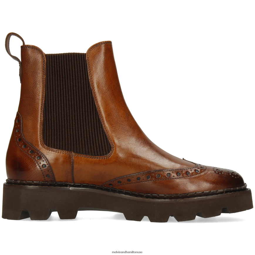 اليشم 8 بني Melvin & Hamilton نحيف جزمة الكاحل 42XF2X912