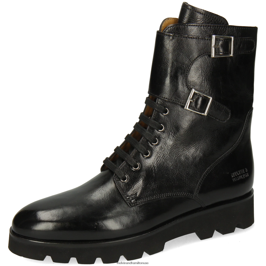 سوزان 90 أسود Melvin & Hamilton نحيف أحذية 42XF2X1229