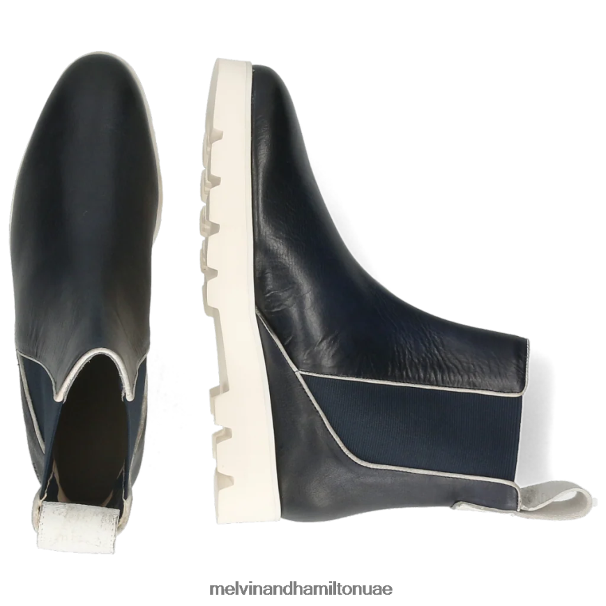 سوزان 97 أزرق Melvin & Hamilton نحيف جزمة الكاحل 42XF2X1144