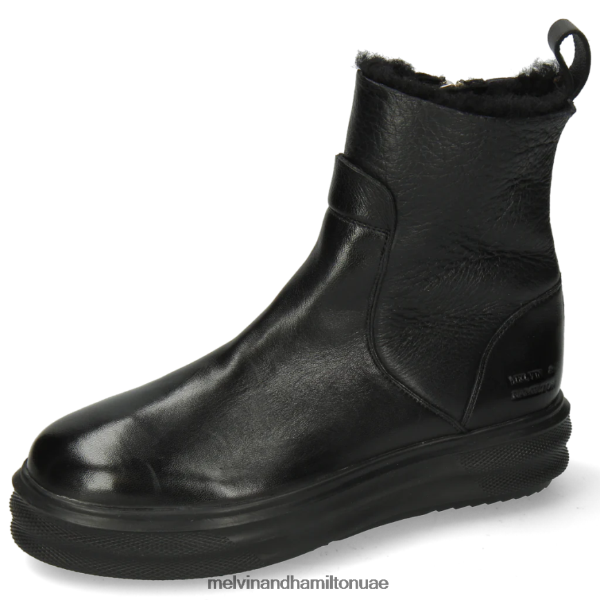 فاي 9 أسود Melvin & Hamilton نحيف جزمة الكاحل 42XF2X1027