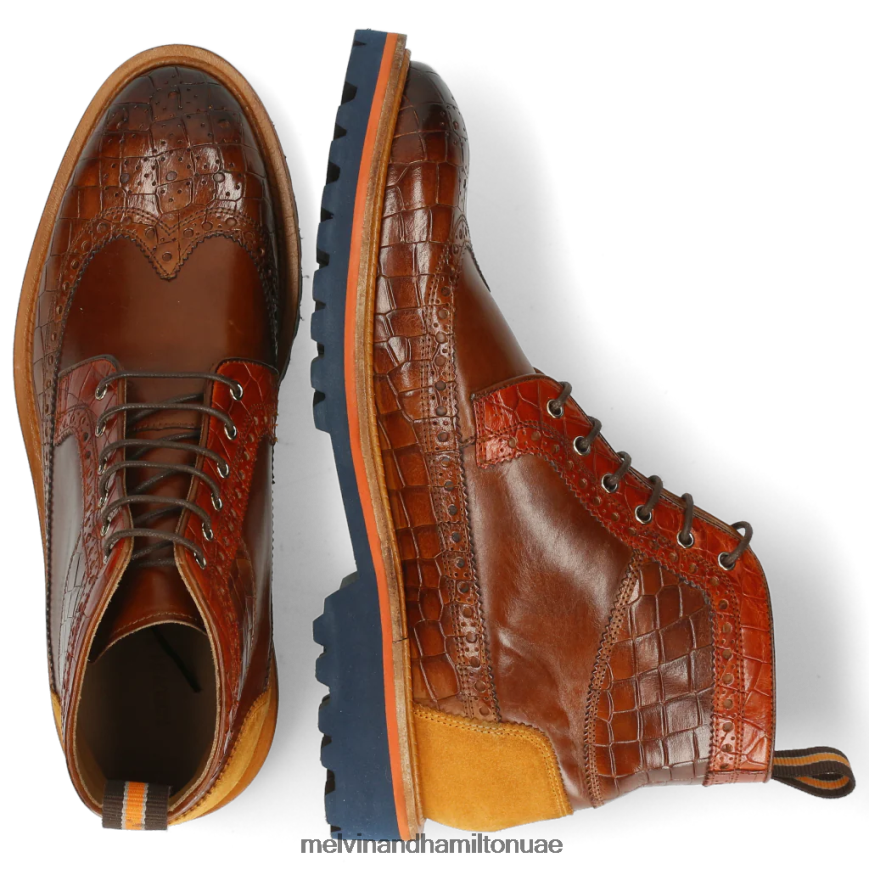 ماثيو 9 بني Melvin & Hamilton رجال جزمة الكاحل 42XF2X113