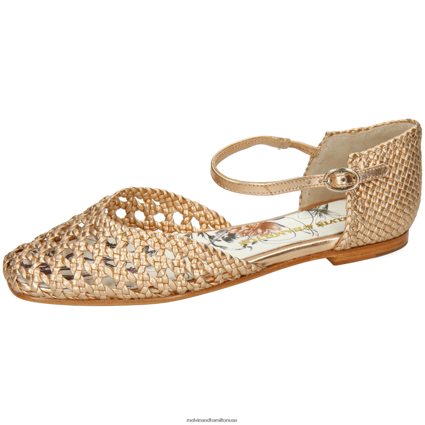 ملي 9 ذهب Melvin & Hamilton نحيف صنادل 42XF2X1898