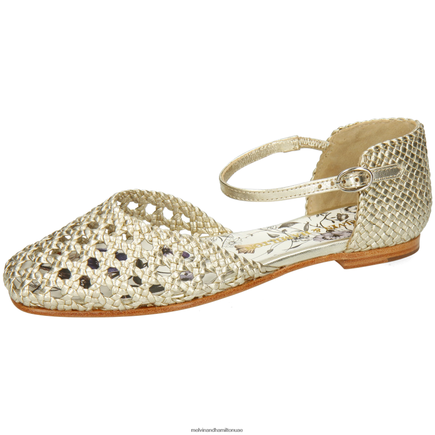 ملي 9 ذهب Melvin & Hamilton نحيف صنادل 42XF2X1907