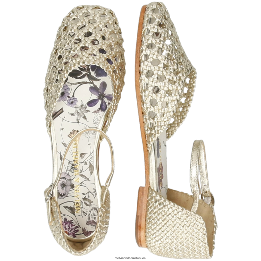 ملي 9 ذهب Melvin & Hamilton نحيف صنادل 42XF2X1907