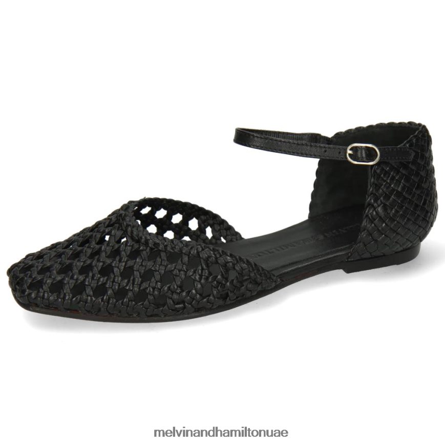 ملي 9 أسود Melvin & Hamilton نحيف صنادل 42XF2X1926