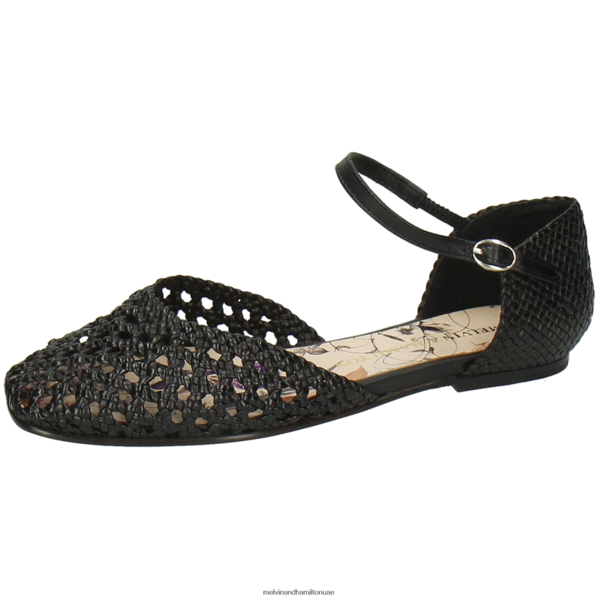 ملي 9 أسود Melvin & Hamilton نحيف صنادل 42XF2X1937