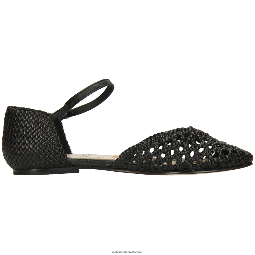 ملي 9 أسود Melvin & Hamilton نحيف صنادل 42XF2X1937