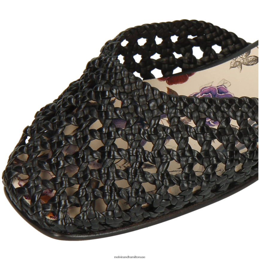 ملي 9 أسود Melvin & Hamilton نحيف صنادل 42XF2X1937