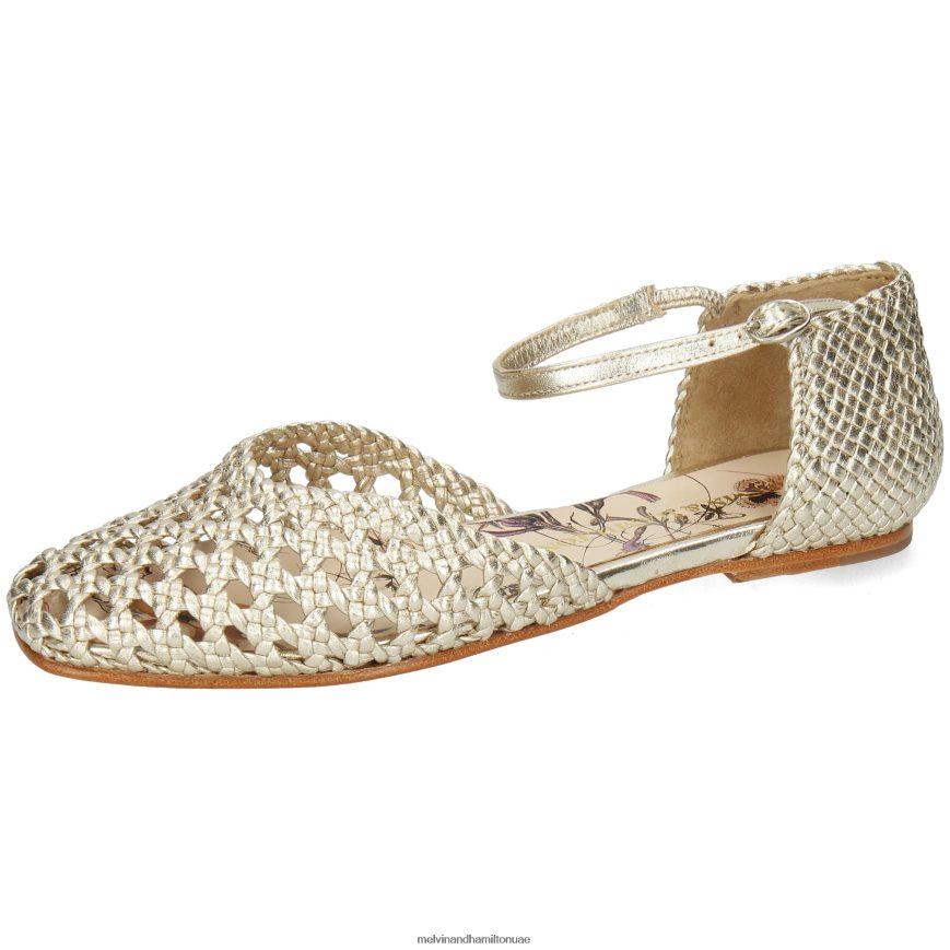 ملي 9 ذهب Melvin & Hamilton نحيف صنادل 42XF2X1945