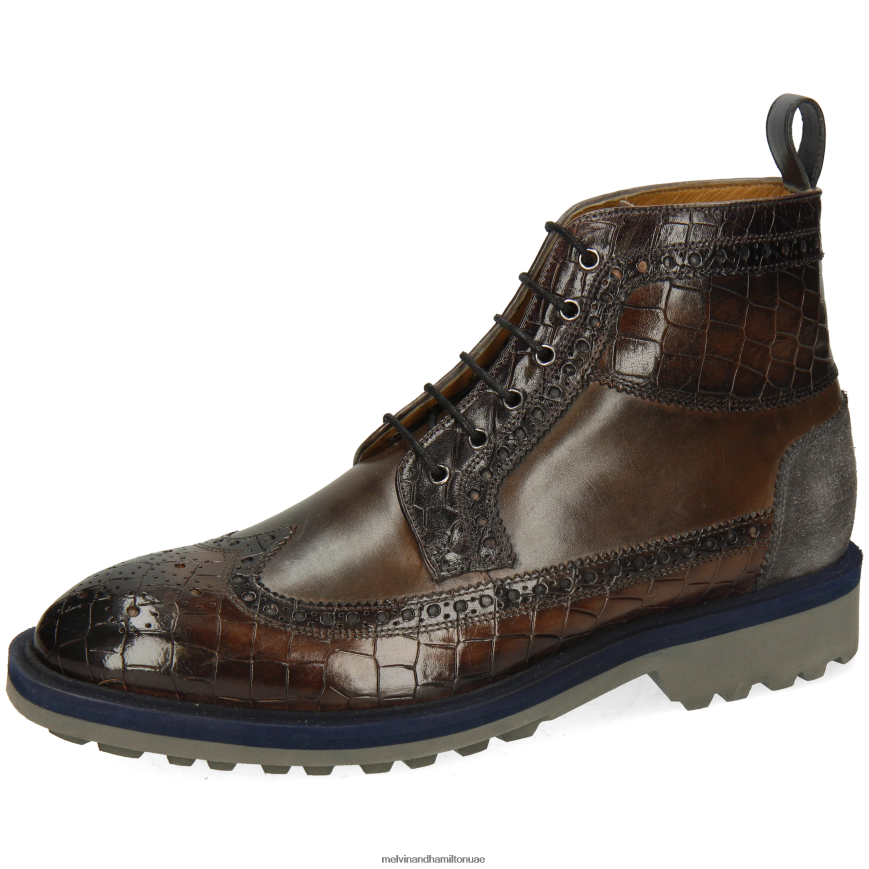 ماثيو 9 رمادي Melvin & Hamilton رجال جزمة الكاحل 42XF2X66