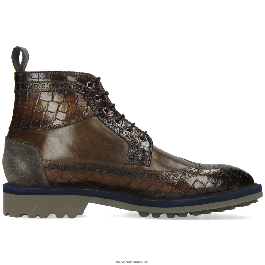 ماثيو 9 رمادي Melvin & Hamilton رجال جزمة الكاحل 42XF2X66