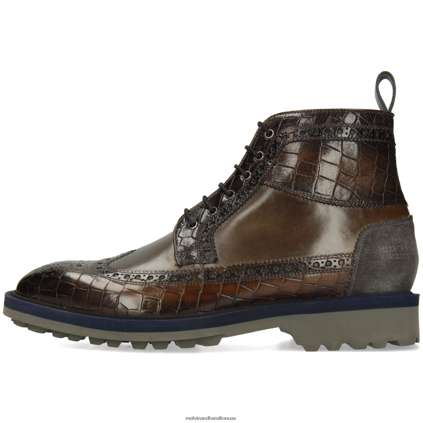 ماثيو 9 رمادي Melvin & Hamilton رجال جزمة الكاحل 42XF2X66