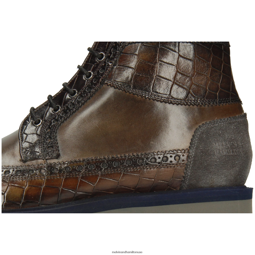 ماثيو 9 رمادي Melvin & Hamilton رجال جزمة الكاحل 42XF2X66