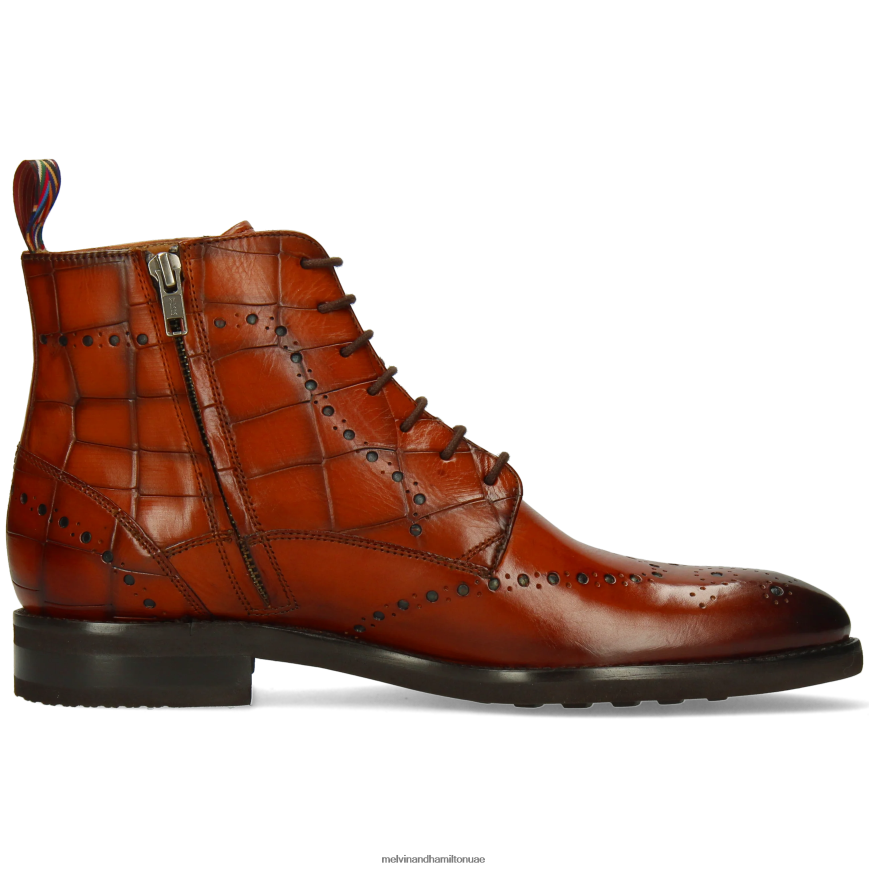 بوبي 9 البرتقالي Melvin & Hamilton رجال جزمة الكاحل 42XF2X89