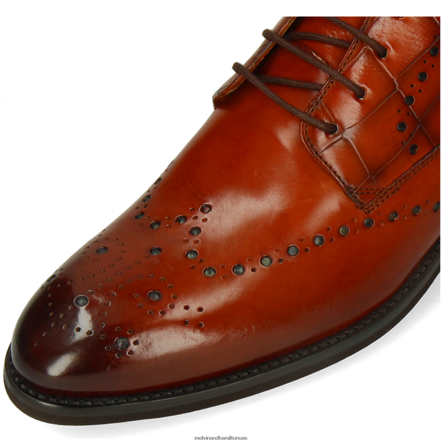 بوبي 9 البرتقالي Melvin & Hamilton رجال جزمة الكاحل 42XF2X89